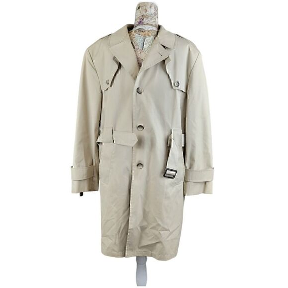 Botany Weathertopper Zip Out Warm Liner Tan Trench Overcoat - Picture 3 of 12